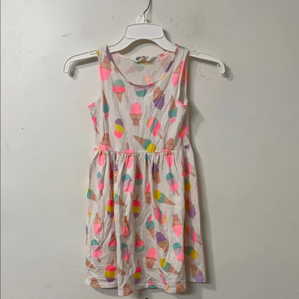 H&M Multicolor Ice Cream Print Kids Dress